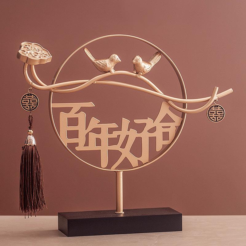 房结婚订婚立体年好百合摆件婚布置新房卧65662室客装饰婚庆用品