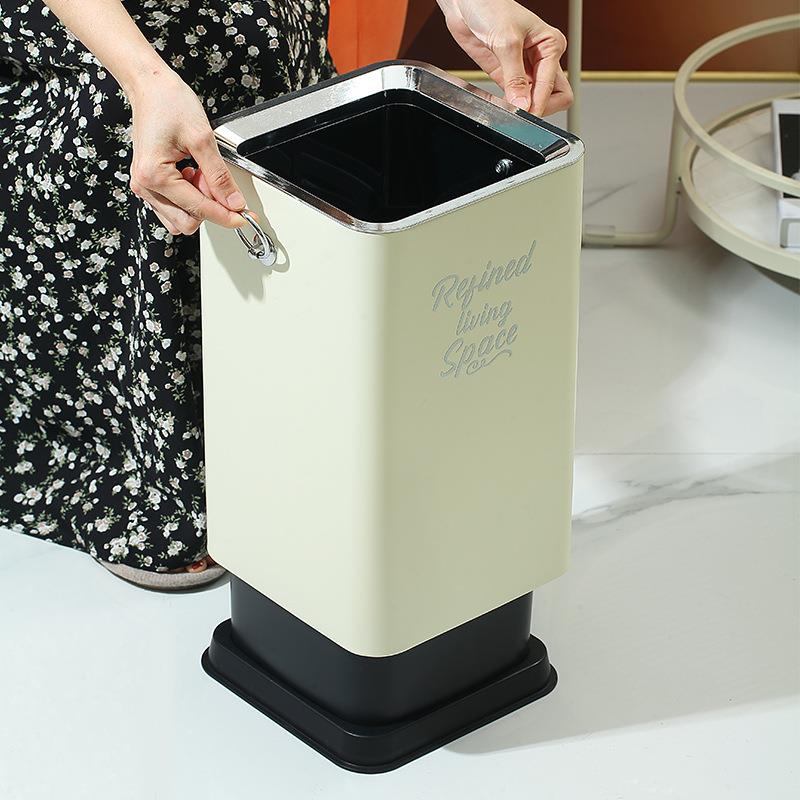 层方形客房桶酒店用CQO客房垃桶圾家客厅卧室双不锈钢垃圾桶无盖