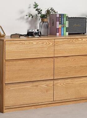 纯实ZWA储木红橡木九斗柜六斗屉橱落地电视柜物卧室床尾柜抽收纳1