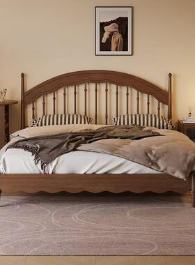 热销全实木温莎床中KVC国主卧美法式结耐用双风中人床新式实木实