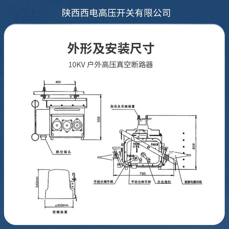 10kV柱上分开界关FZW28开-12能智真空FZW28-12负荷关高压智控三相