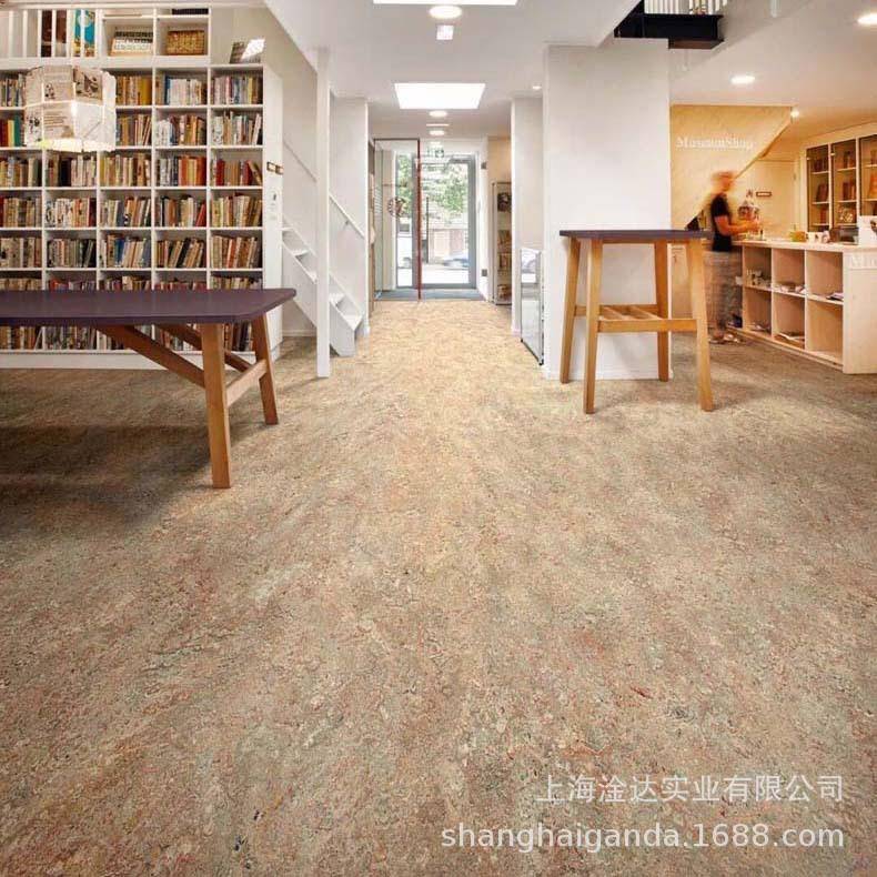 阿5293姆斯环壮亚麻地板亚地麻油板地板保胶幼儿园地胶全国施工