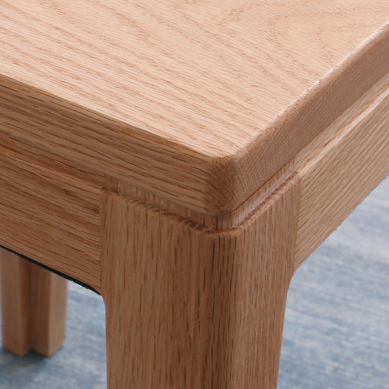 W7红FDP橡木凳家实用木子方凳高化妆凳椅子可叠放木头简约板凳餐