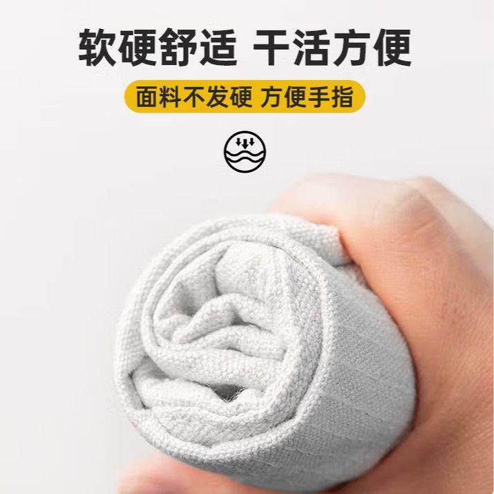 无品牌/布帆手套全衬双手加厚劳保手套电焊工地铁路套焊接车床层工作