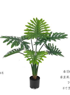 盆BFY仿真春端芋栽生绿植高喜林芋轻奢室内外造景橱窗仿装饰客厅
