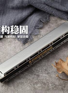 孔声24孔重演音奏0C调口琴专业学者练习成人进阶SQA乐器NO.243口