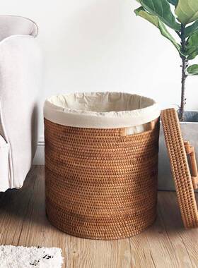 越南秋藤洗储衣篮脏衣服编收纳筐物脏衣桶大号衣家用编织90742物