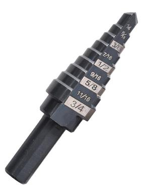 英WGG制阶钻梯头三角柄高钻速钢黑白双色台阶宝塔头套钻装金属开