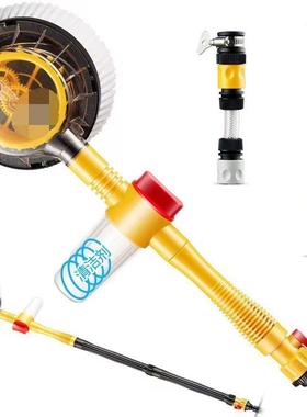 雪尼尔自伸动旋拖把转QGC家用擦车柄缩长刷