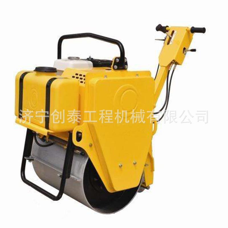 手小型压式路机油手扶机振动机柴油KMD单轮扶式机压实柴机械