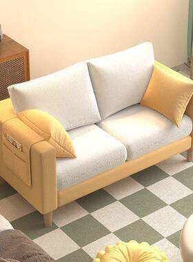 懒人沙发客厅两用发家用卧室沙台小户型租出69446屋简易两人阳布艺沙发