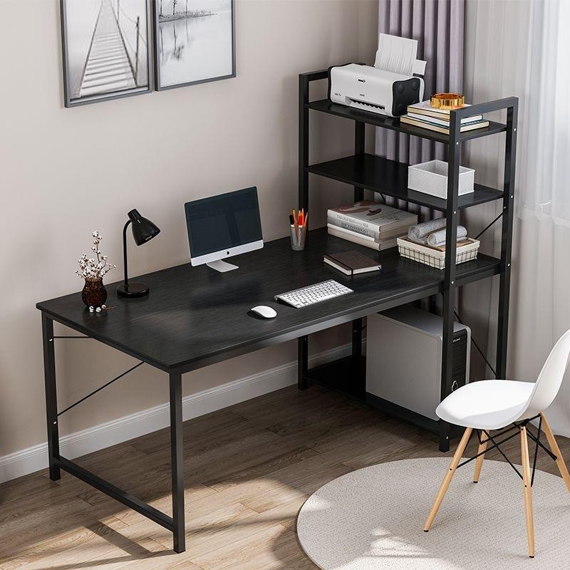 公电脑桌书组合一体台式桌简约租架房家学UWF用生办桌卧室简易桌