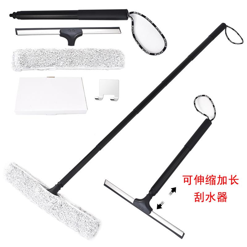 现货长可伸缩玻加璃刮LJU水器工高空擦窗保器单面洁清洁具刮地板