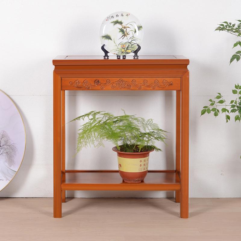 实木花架中式置物家用客厅落地式奇架石鱼架缸摆件架展示TSQ架盆