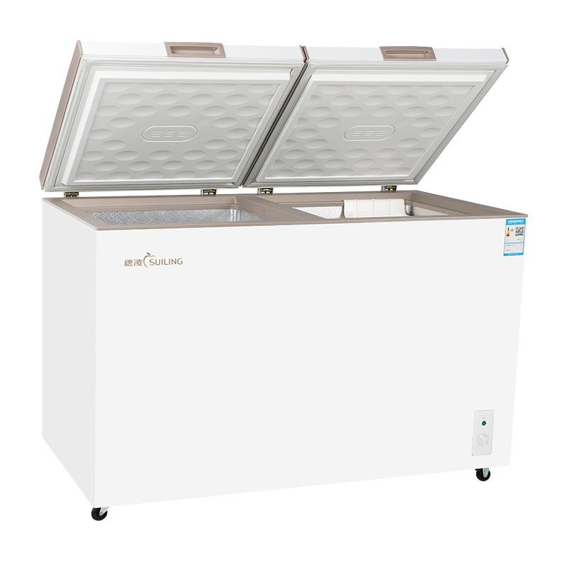 穗凌现冰柜商用冷冻柜双双箱卧GPL货式箱小型家用冷藏冰温保鲜柜