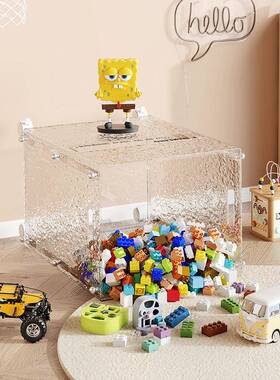 水轮波儿童玩具收纳VAW箱家大用容量储纹物箱洗衣篮脏衣篮带滑收