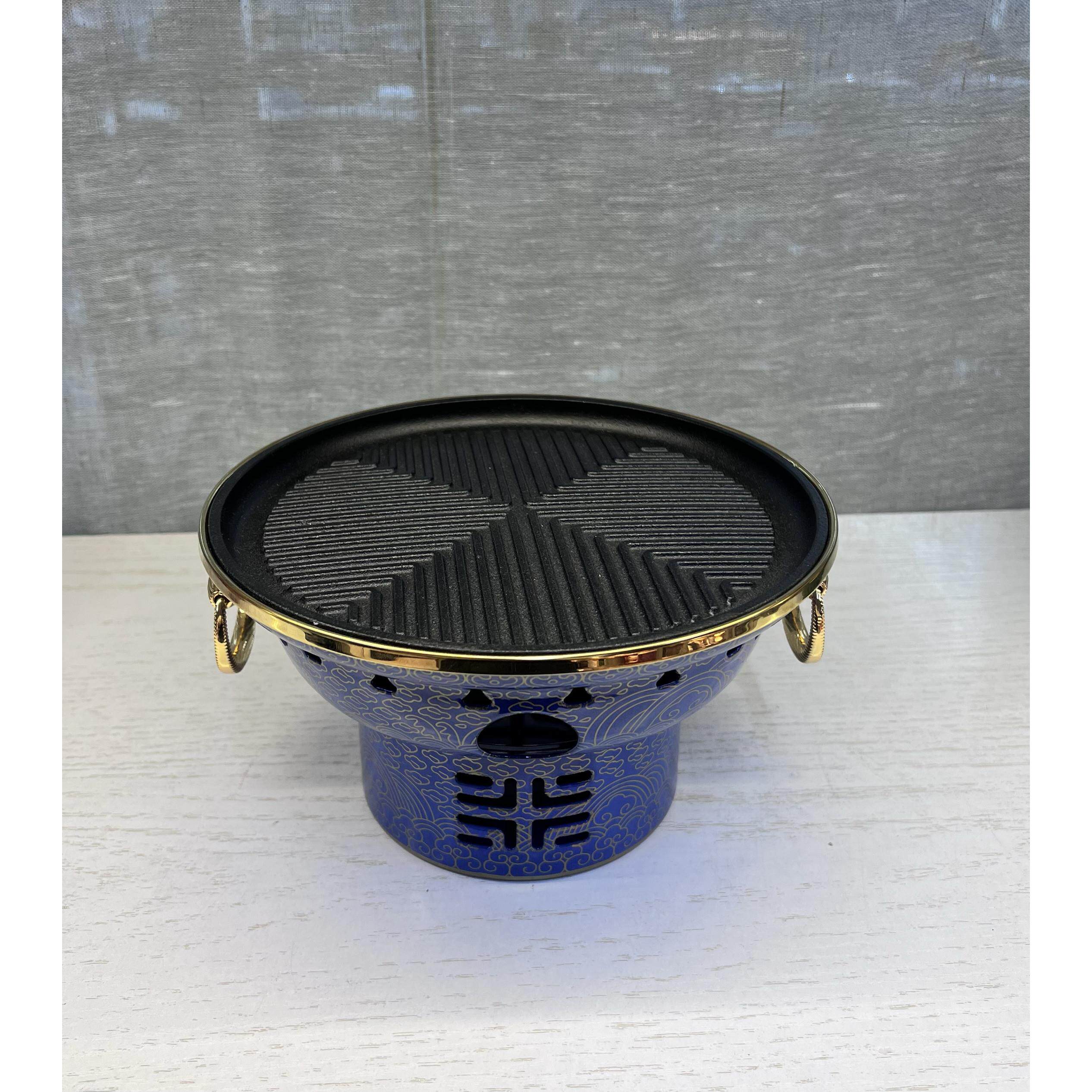 老北京炙子烤肉炉商用烤肉无烟家用铸铁烧烤炉贝勒爷烤肉高档