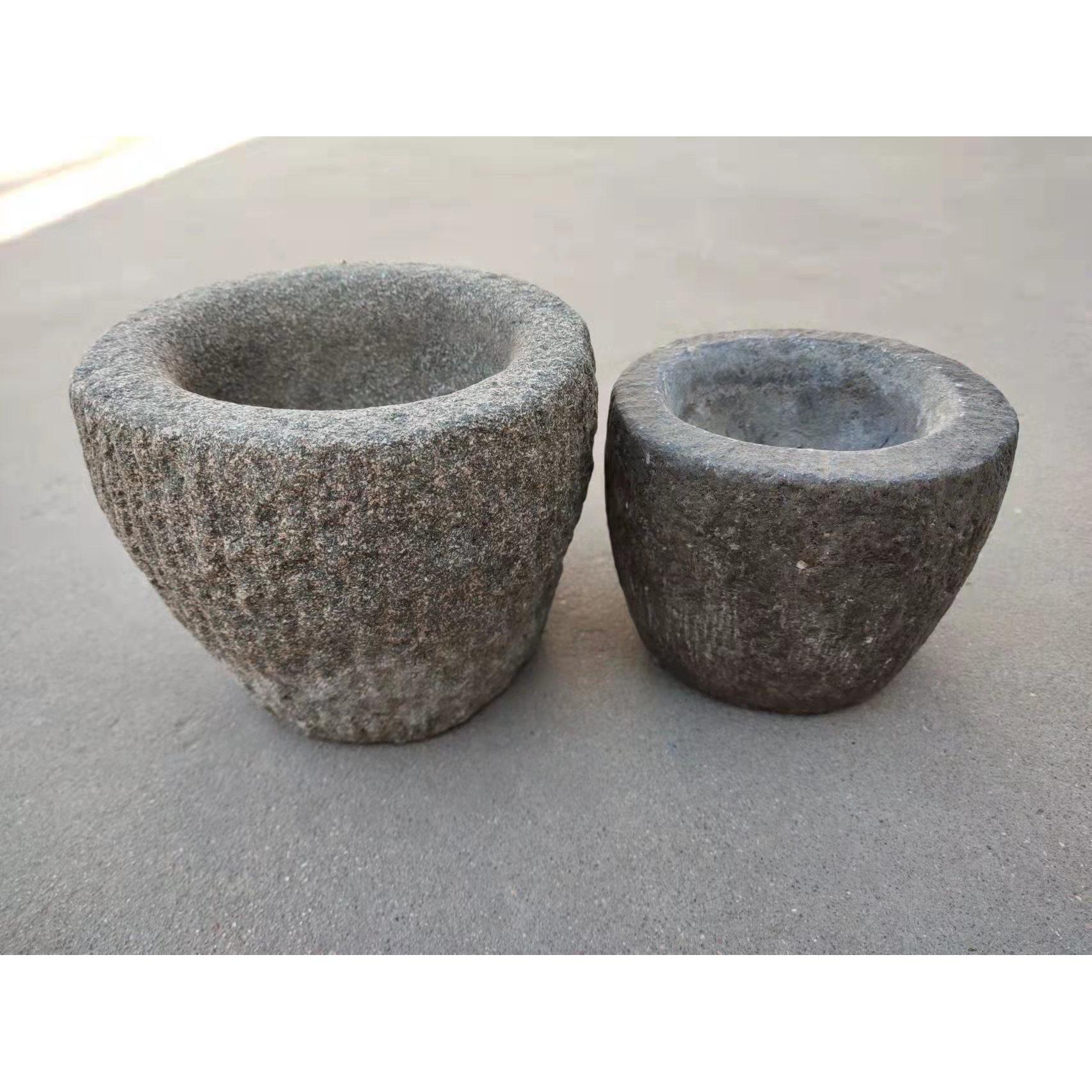 怀旧老物件古董石臼花盆杂项老石碗老石雕蒜臼烟灰缸农村收藏民俗