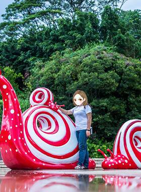 户玻园林景TB65211观发光蜗牛璃钢雕塑小区楼盘商业大动物模外型