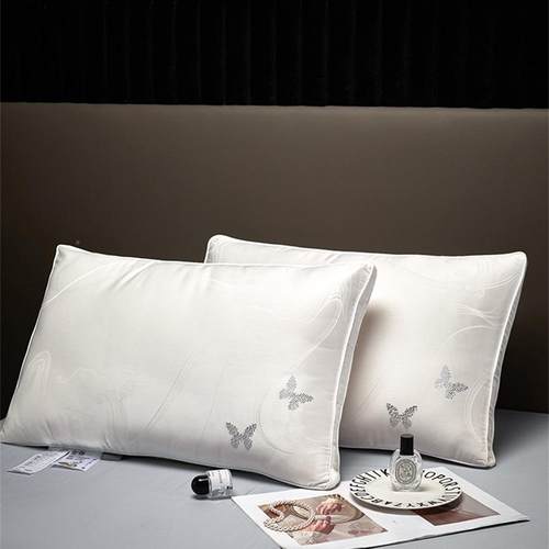 蓬提大蛋白纤维枕芯酒店成人柔GYJ软花松枕头单人星级酒店软豆枕