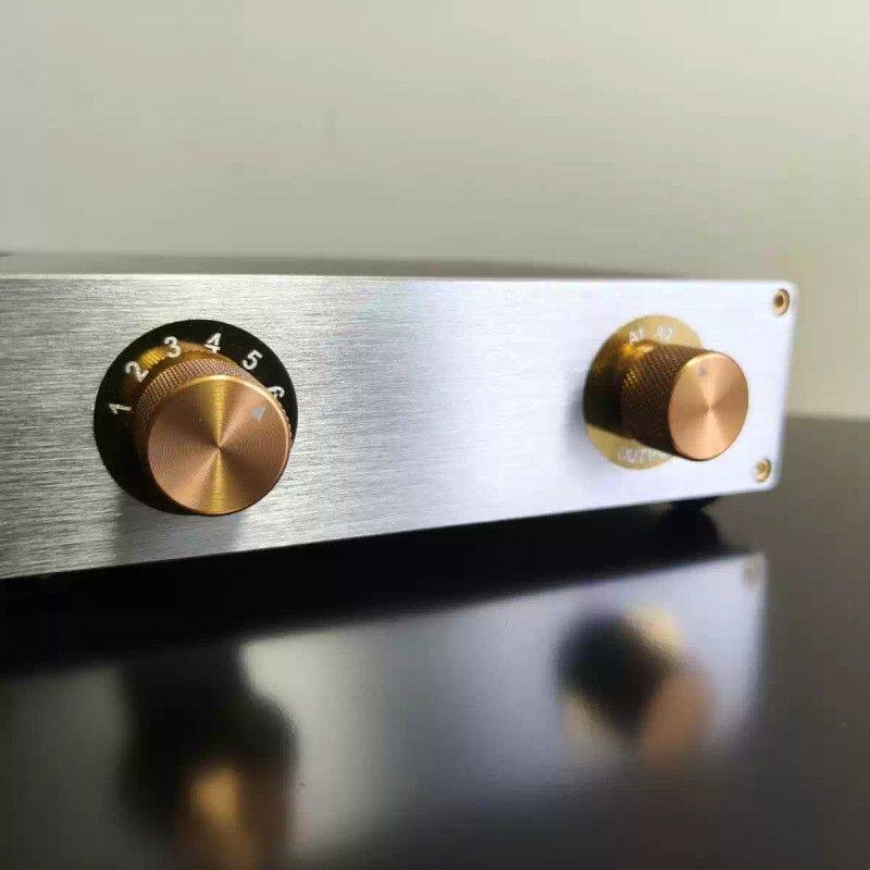 音频选择器6进2出均可独立选择适合不同音源与功放之间随意切换