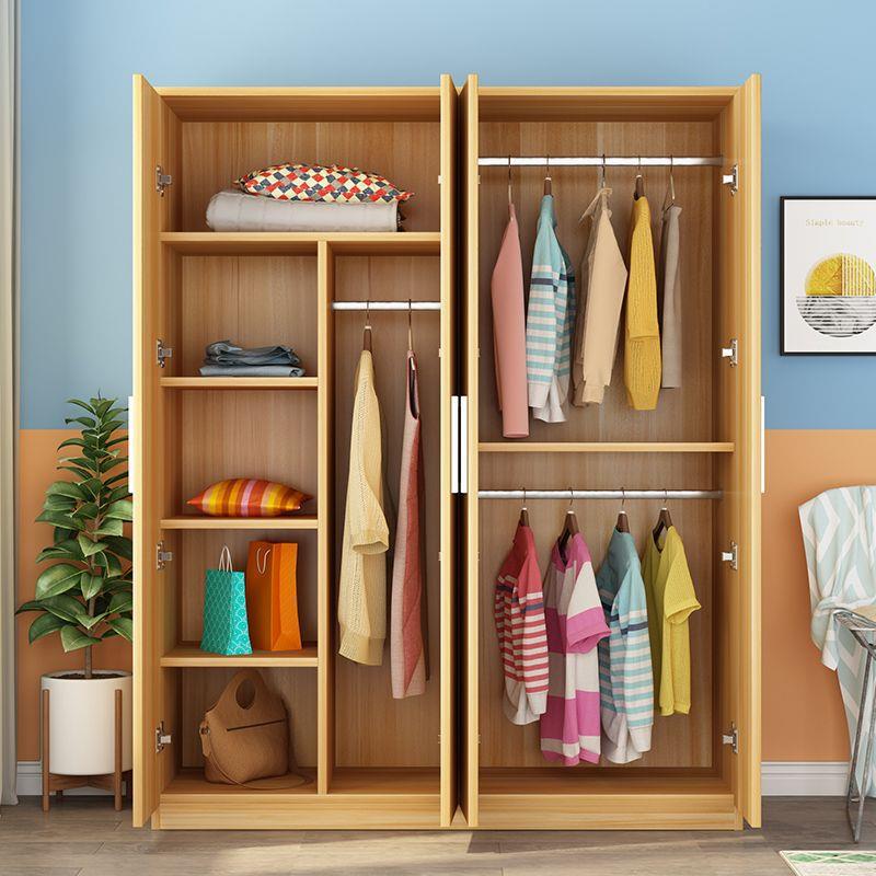 衣木柜实质简约家用卧纳室出CWG租房简易板式组装收柜子储物大柜