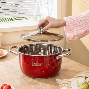 通安全不锈钢24cm双层蒸锅汤锅电红用色笼带蒸特厚锅双耳磁炉多功