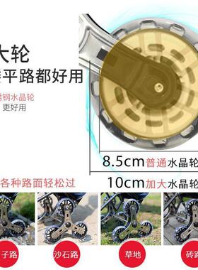带坐菜凳座可爬楼梯的购物车可坐人带椅的市d4565ii场买菜的杆车