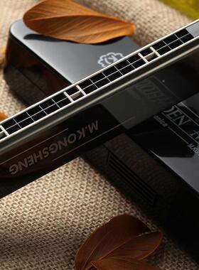 孔24孔黑色复音口声琴器KS-2403GM成人学演奏初练习MGM乐口琴