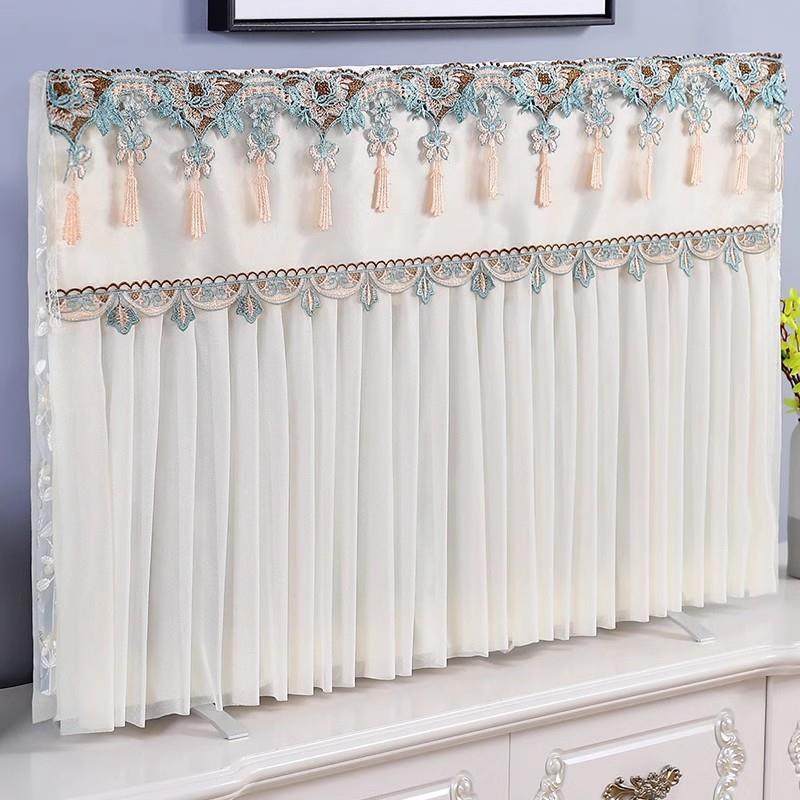 2025新款轻奢电视机防尘罩套布寸年75寸85开机ltao10115不取遮挡6