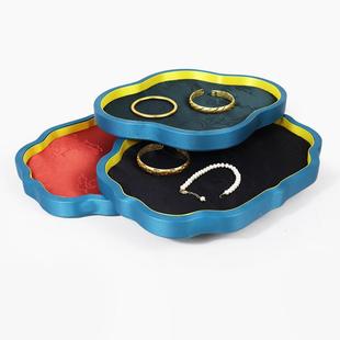 国潮珠玉器首饰木质托JIL盘首饰宝品示厂收纳盘首饰展托盘家直销