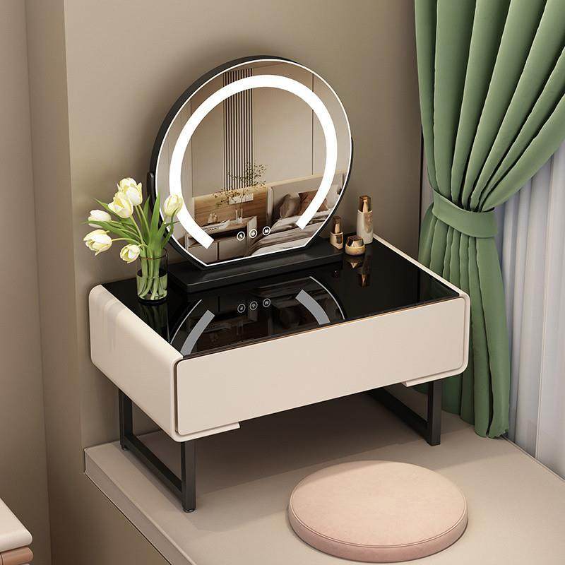 飘窗妆梳台实木轻28378奢小型收纳柜体小桌网红高颜值榻榻子一米