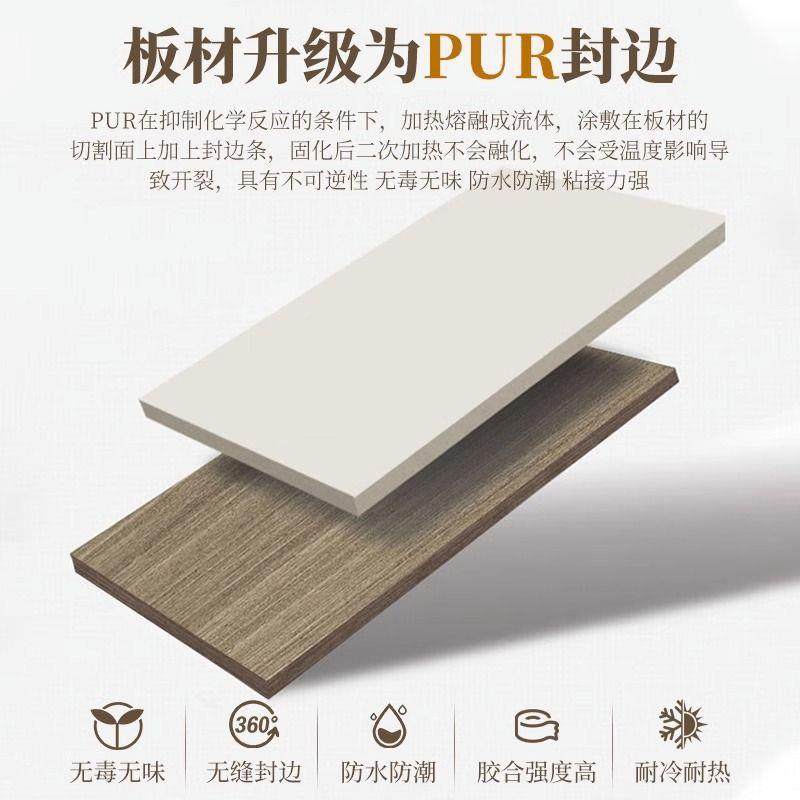 现代约衣橱家用卧室开简门衣妆柜PHE轻奢玻璃门衣柜带梳套台化妆