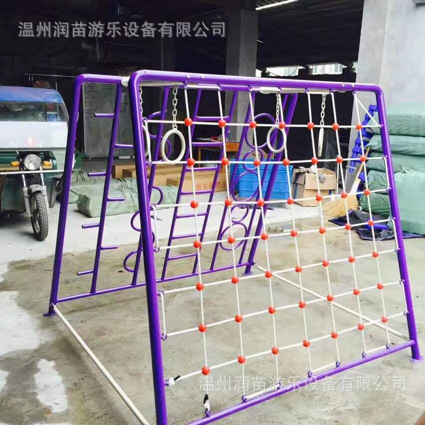 幼儿园户外全钢感统爬网秋千