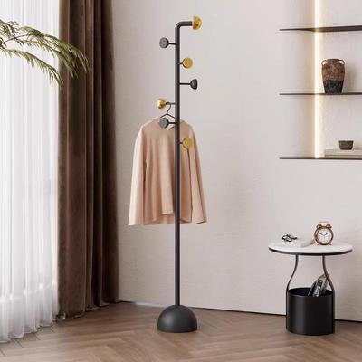 意用式现代简约衣架地卧ALF落室小型挂衣架家衣帽架关门玄口衣服