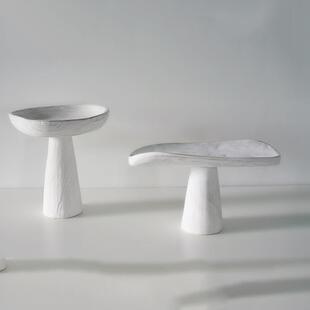 创件意复古桐泡桐果盆泡花瓶摆三角959托盘盘水果圆点心盘摆拍道