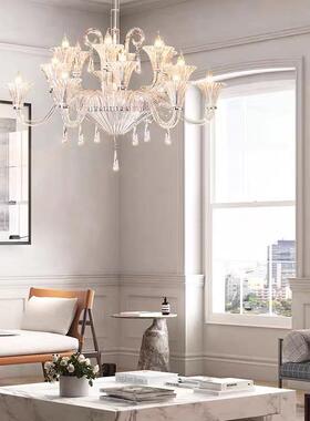 法式轻创奢端吊灯别墅34810客气厅灯餐厅灯卧室高大水晶吊灯意个