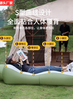 充充气沙发户外野气营音乐节快速懒L10d人沙旅发户外充气床行便携