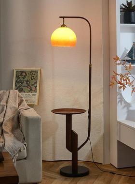 中古台落地灯客厅沙发边创立意茶几置物架一70873体室床卧头式灯