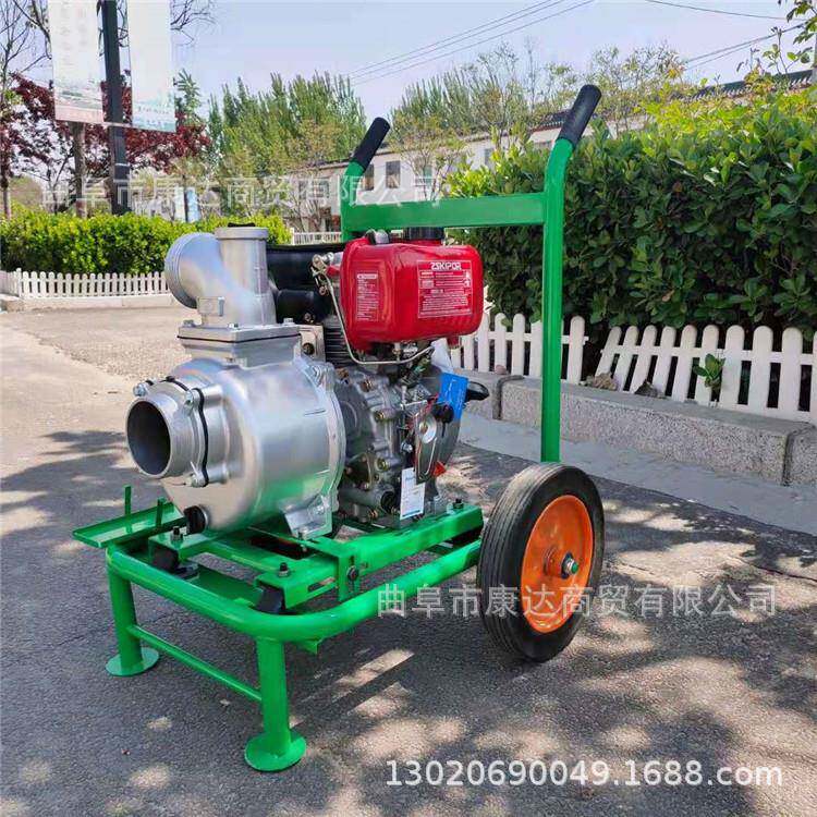 心小型抽水泵图片3寸4寸6寸柴油水柴泵汽油油自吸KD-CSB-3泵离泵