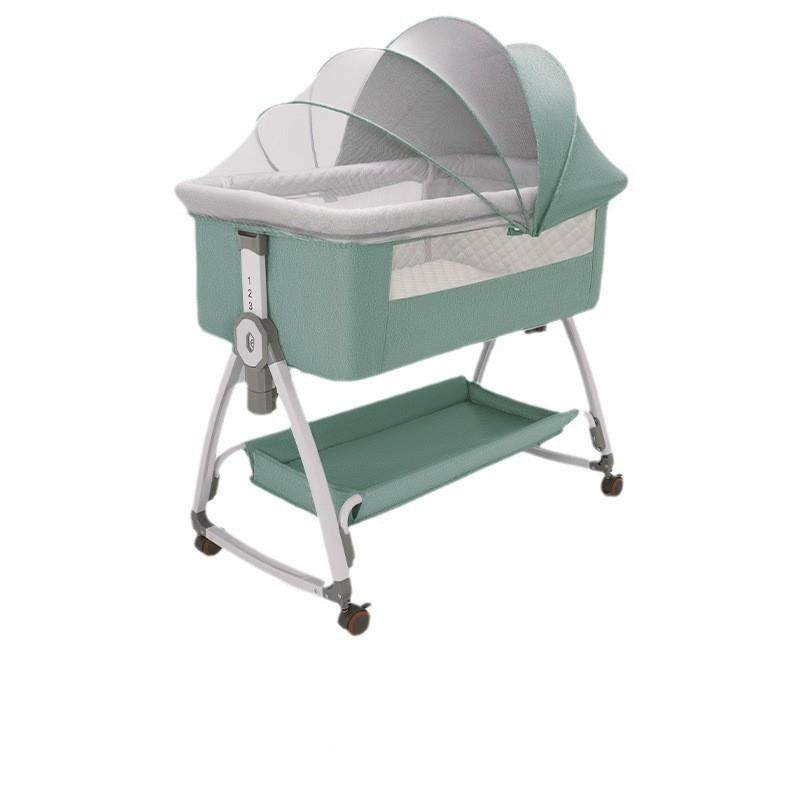 多功能婴儿床可移动拼接床可折51352叠便携式宝新生摇儿篮宝床大