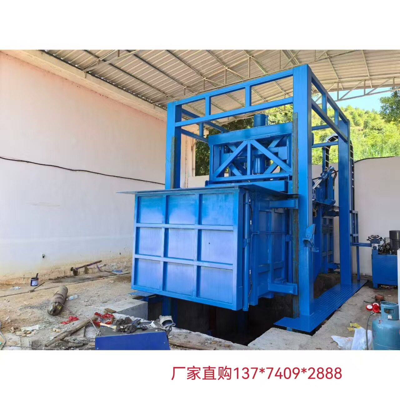 厂家直供8方水平直压垃圾站