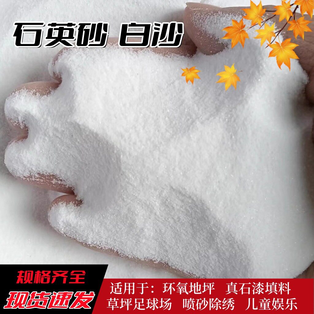石英砂细沙50斤白色沙子酒店垃圾桶烟灰缸灭烟天然颗粒造景白沙子