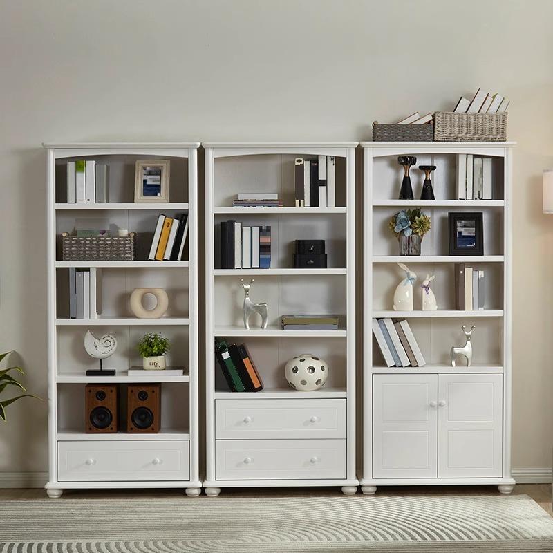 书柜家用书柜简实木书架纳置物架落收地儿童卧室收架KIC储物柜约