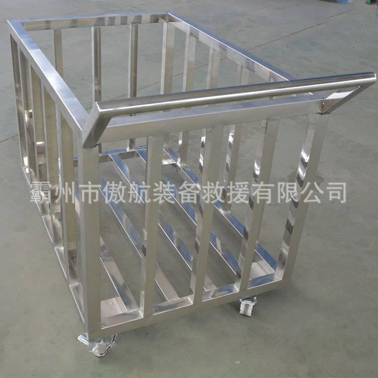 水带推车0S4不锈钢护推车DTC-JM周转护栏搬四运车加栏厚手推NVW轮