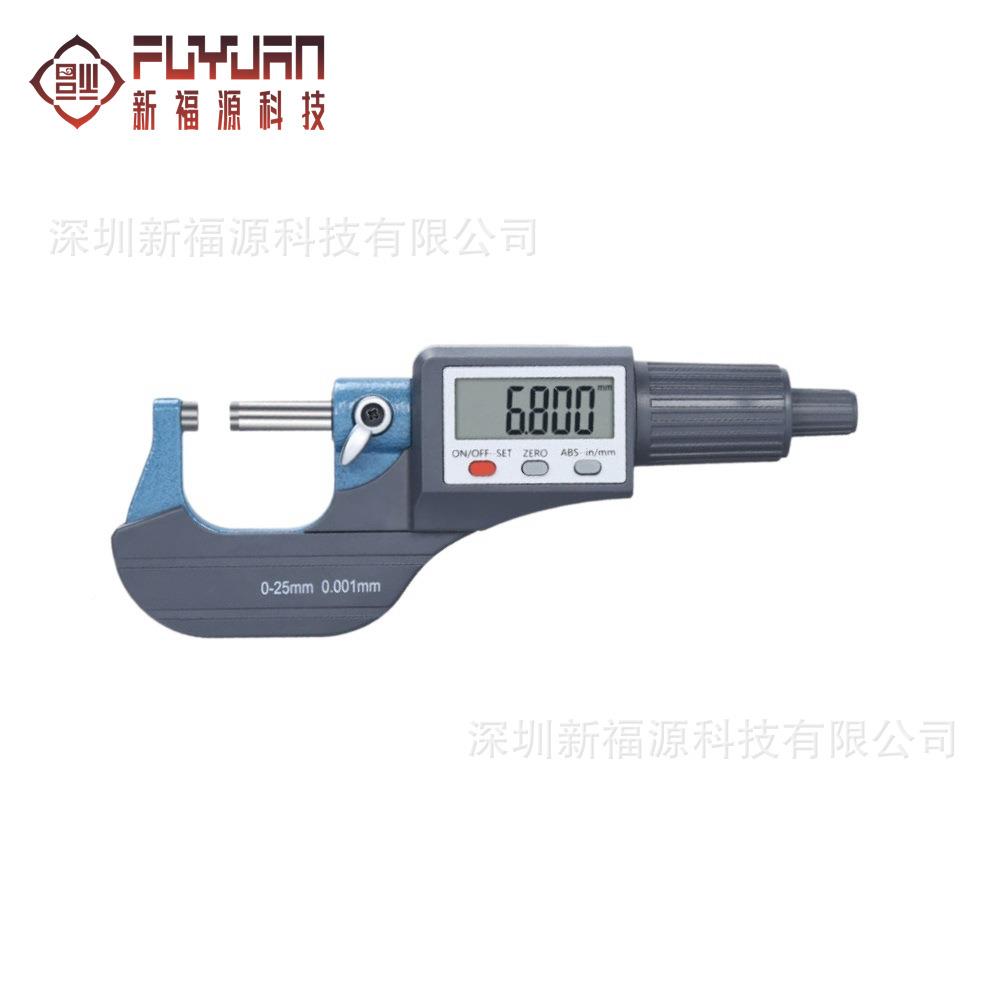 数显外径分尺精度0.001千电子旋测微器0-25mm高精度螺分厘丝DBI卡