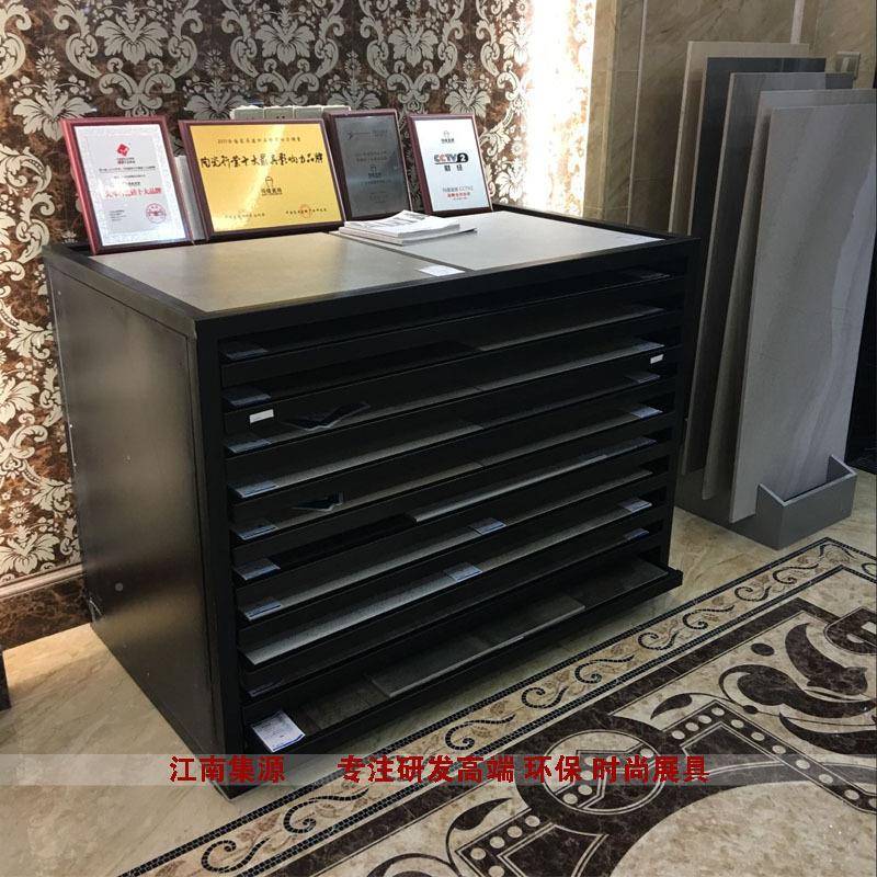 展800砖展架抽屉架陶展示架J114展具瓷瓷砖架子木地板柜瓷货架