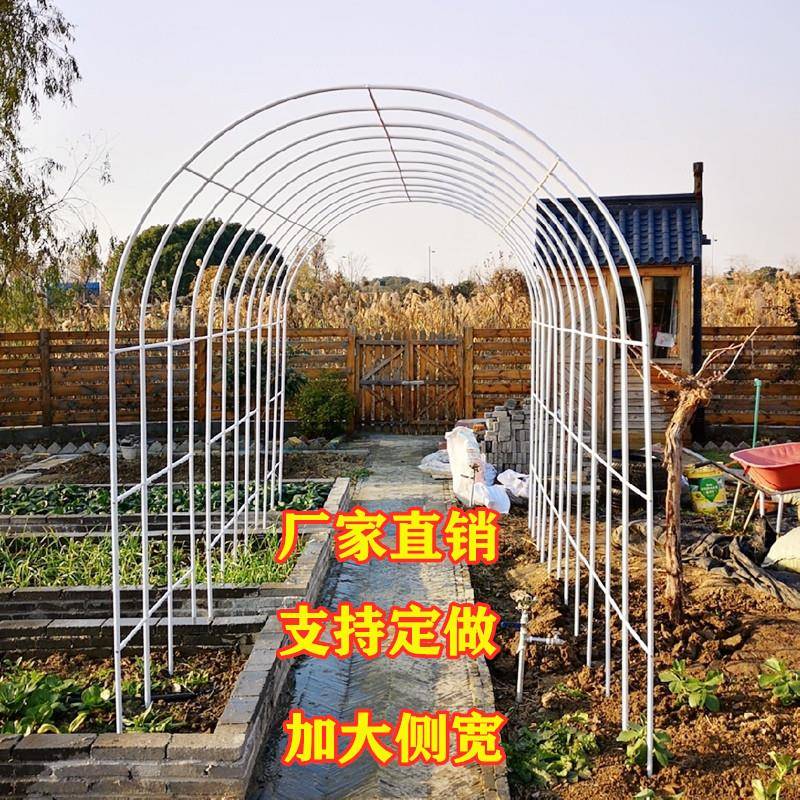 防锈铁艺拱门爬藤花装架子户外饰园植葡物架萄架庭院花落jy669139