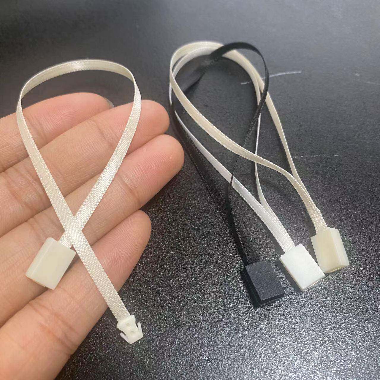 穿单插丝NEF带吊粒形一毛次性缎带款现货无刺吊牌手绳方挂绳标商