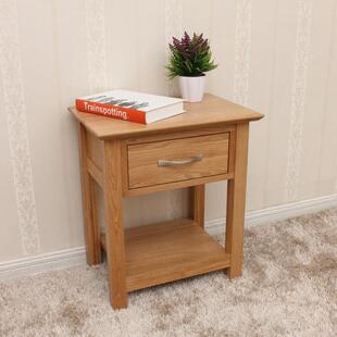 白橡木小柜边小灯桌橡500*350*木灯柜卧室床家具纯实木床头柜直厂